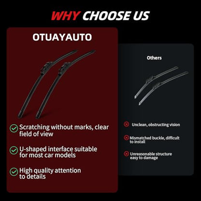 Premium Windshield Wiper Blades (26"+21"+11")