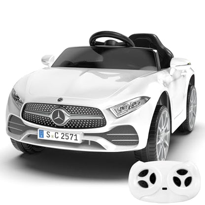 Battery Powered Electric Car Ride On Vehicle Double Doors (Sc-white)
