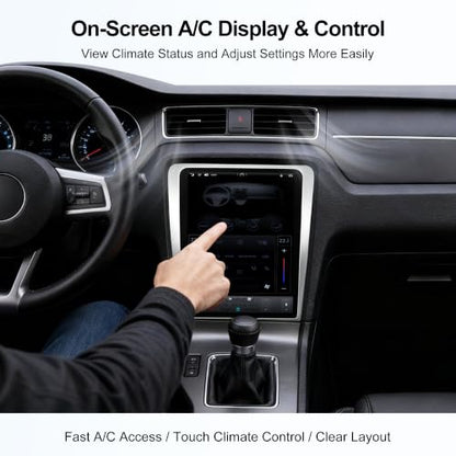 12.1 Inch IPS Android Car Stereo Radio Head Unit for Ford Mustang 2010 (PX3 Quad core 2G+32G AUTO & Manual A/C)
