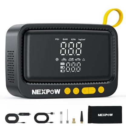 Tire Inflator Portable Air Compressor (Cordless 150 PSI / Yellow)