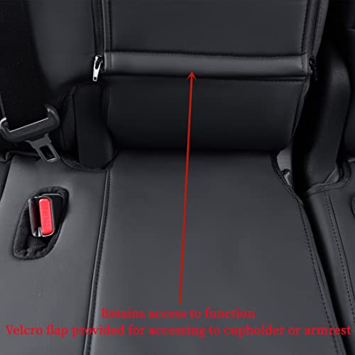Camry Car Seat Covers Custom Fit for Toyota 2012 (Leatherette(Black/Red) / 2012-2017 SE,SE Sport,XSE)