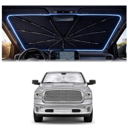 Car Windshield Sun Shade Umbrella for Dodge RAM 1500 2009 (For Dodge RAM 1500 2009-2018)