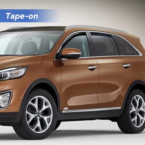 Window Visors Rain Guards for 2011 2012 2013 2014 2015 Kia Sorento (2011-2015 Kia Sorento)