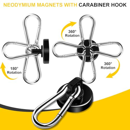 Magnetic Hooks (Black / 0.98in)