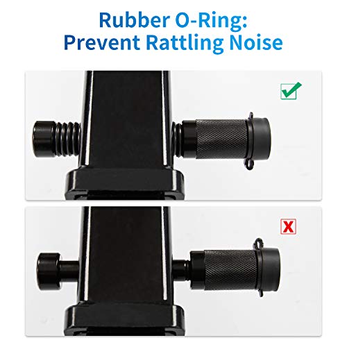 Trailer Hitch Locks Fits Class III IV 2" 2.5" Receiver (Black / 2 Pack)