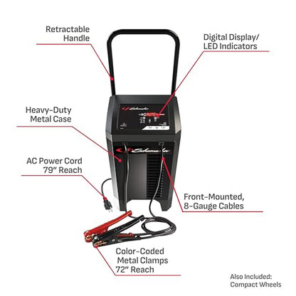 Wheeled 6A Car Battery Charger & Maintainer (Microprocessor Controlled)