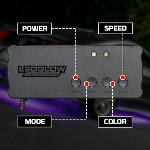 4pc Million Color Wireless LED Car Underglow Lighting Kit