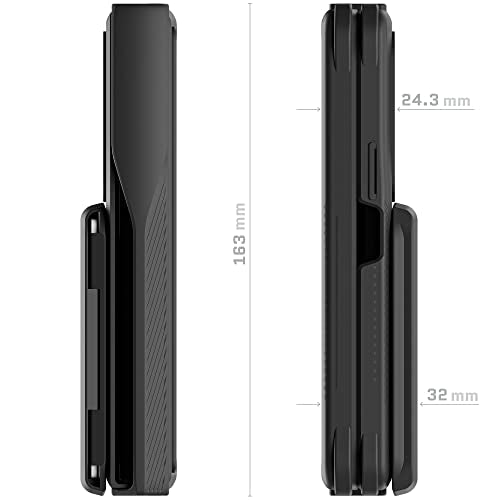 Exec Wallet Case for Galaxy Z Fold 4 with Magnetic Credit Card Holder (Galaxy Z Fold 4 / Black)