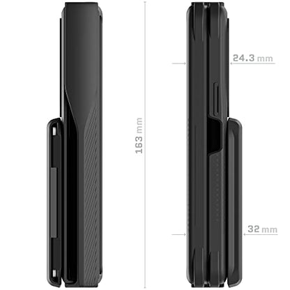 Exec Wallet Case for Galaxy Z Fold 4 with Magnetic Credit Card Holder (Galaxy Z Fold 4 / Black)