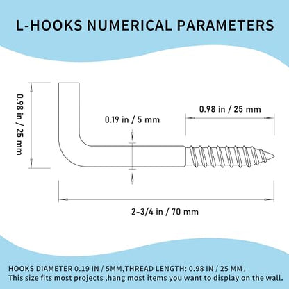 304 Stainless Steel 2 in Screw (70 x 5 mm)