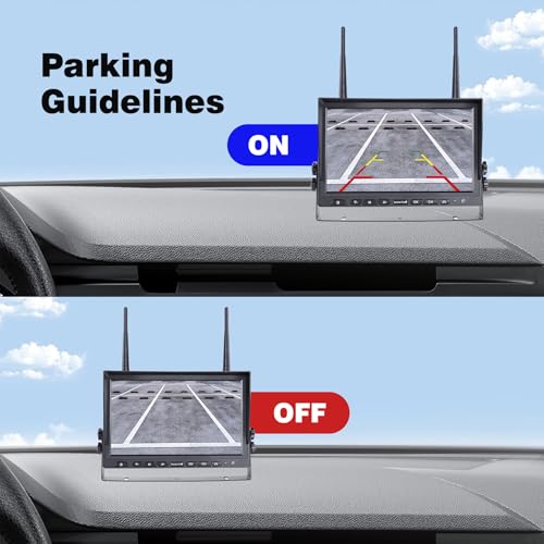 10.1" Wireless RV Backup Camera System (10.1" 4-Cam)
