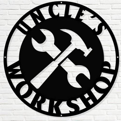 Personalized Papa's Workshop Metal Sign (Design 8)