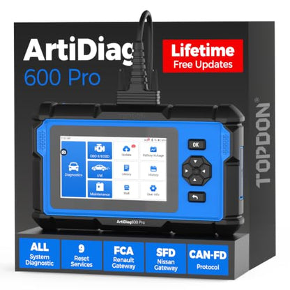 ArtiDiag600 Pro OBD2 Scanner (Black Blue)