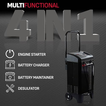 Wheeled Automatic 6A Car Battery Charger and 200A Engine Starter (12V 40/200A)