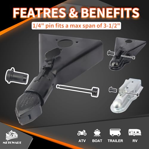 Trailer Tongue Coupler Lock 1 (Black / 1 Pack)