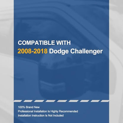 2PCS Tape On Window Visors for 2008 (08-18 Dodge Challenger)