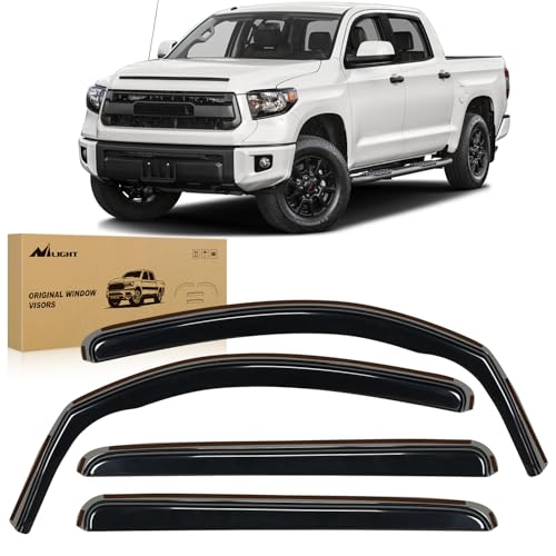 in Channel Rain Guards for Toyota Tundra CrewMax 2007 (Toyota Tundra 2007-2021 Crew Max)