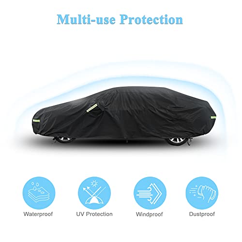 Car Cover for Toyota Camry Waterproof All Weather Outdoor Cover (Black / Fit for Toyota Camry)