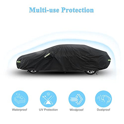 Car Cover for Toyota Camry Waterproof All Weather Outdoor Cover (Black / Fit for Toyota Camry)