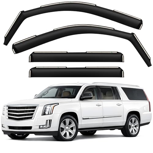Window Deflectors Smoke Tinted In (For Escalade ESV 15-20)