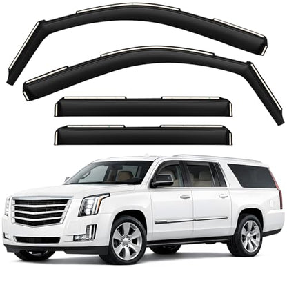 Window Deflectors Smoke Tinted In (For Escalade ESV 15-20)