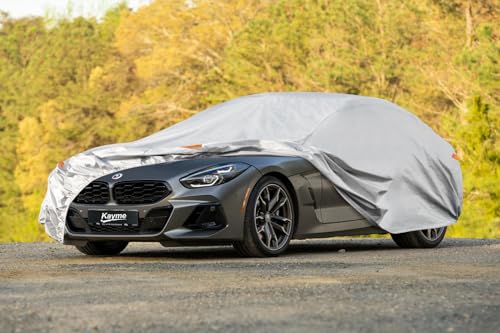 6 Layers Waterproof Car Cover for BMW Z4 Coupe (LM-Silver / 10. Custom Fit BMW Z4)