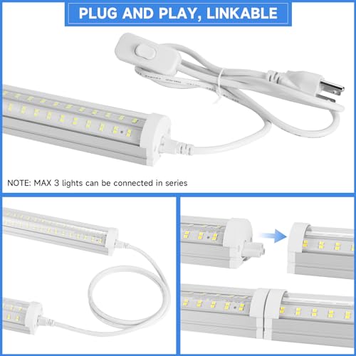8FT U Shape 125W Integrated Tube Bright LED Light (8FT-125W-6)