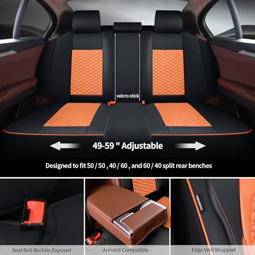 Car Seat Covers Full Set (2 PIECE / Brown)