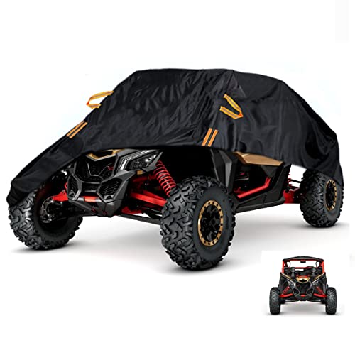 UTV X3 Cover Waterproof Heavy Duty Oxford Cloth All Weather Protection Covers 2 (Black / Medium)