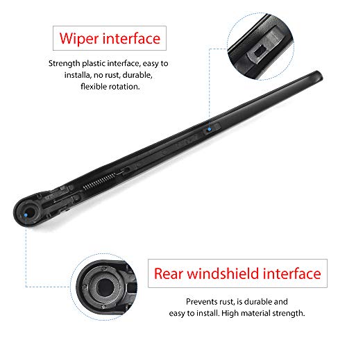 20935081 Rear Windshield Wiper Arm Blade Set (16"+13"（Top Lock）)