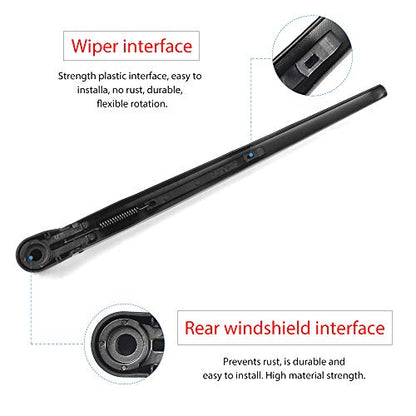 20935081 Rear Windshield Wiper Arm Blade Set (16"+13"（Top Lock）)
