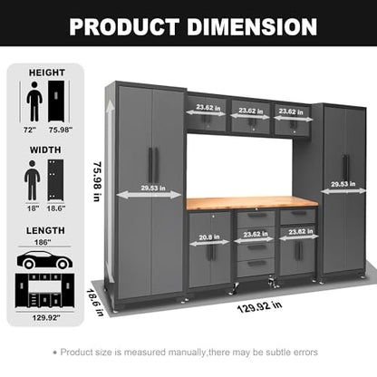 Garage Storage Cabinets System (Black/Grey)