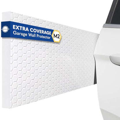 M2 Garage Wall Protector for Car Door (White / 2 Pack)