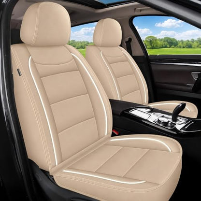 Car Seat Covers 5 Seats Set for Hyundai Kona 2018 (#018 Beige / 3. Kona 2018-2026-5 Seat Covers Full Set)