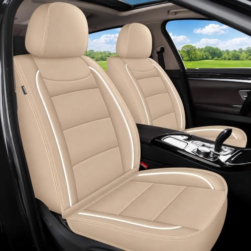 Car Seat Covers 5 Seats Set for Hyundai Kona 2018 (#018 Beige / 3. Kona 2018-2026-5 Seat Covers Full Set)