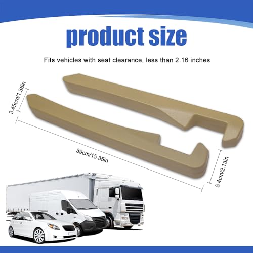 2PCS Car Seat Gap Filler (Beige)