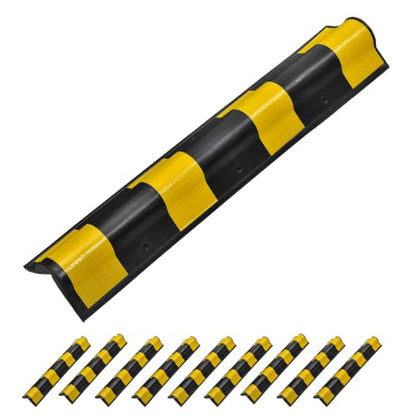 Pair of Rubber Rounded Corner Guards 31" Parking Garage Columns (Rounded)