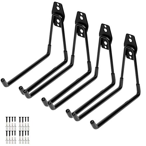 Wall Mount Heavy Duty Double Utility Tools Hooks with Anti (Double U Hook)