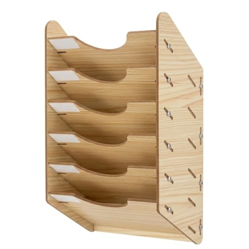 6 Tier Hanging Wooden Sandpaper Storage Holder (6-Tier / 1 Set)