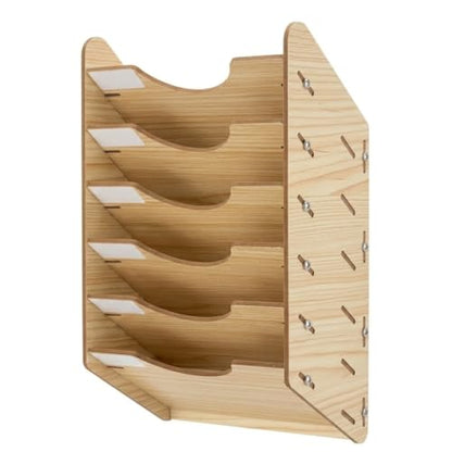 6 Tier Hanging Wooden Sandpaper Storage Holder (6-Tier / 1 Set)