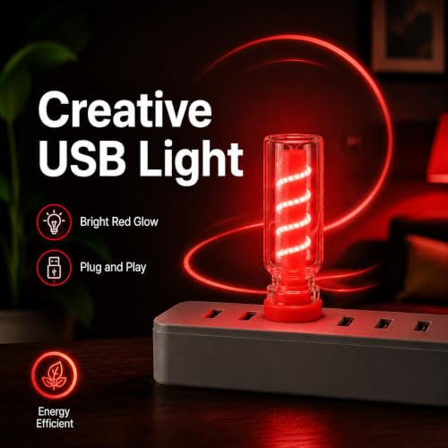 Red USB Night Light (Red)