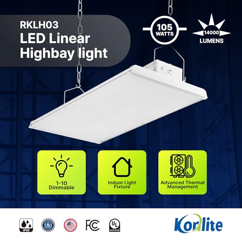 2 FT Linear LED Shop Lights (1 PACK - 105W)