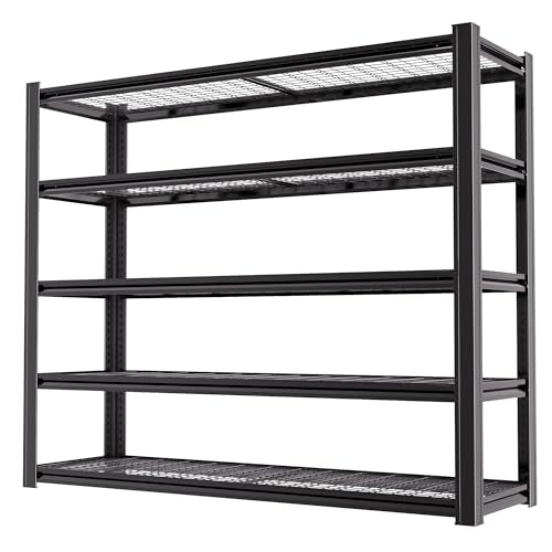 5 Tier Heavy Duty Garage Shelving (5T 62" W x 24" D x 72" H)