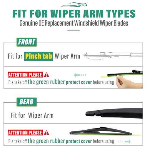 Windshield Wiper Blades Replacement for Ford CMax C (28"/26"/12")