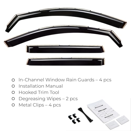 Window Deflectors Smoke Tinted In