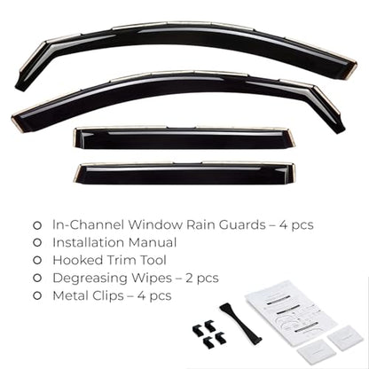 Window Deflectors Smoke Tinted In