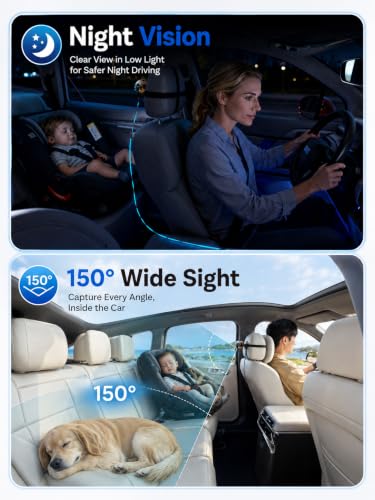 Wireless CarPlay Baby Car Camera with Night Vision