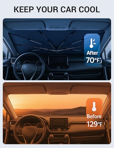Custom Fit Windshield Sun Shade Umbrella for 2016 (Volvo XC90 2016-2025 2026)