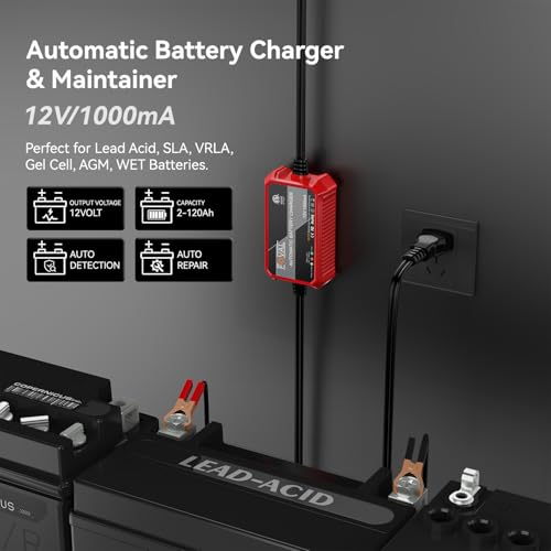 2 Pack] FOVAL Fully Automatic Trickle Charger