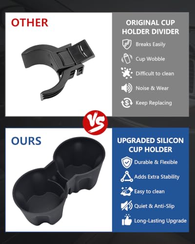 Cup Holder Inserts for Toyota Highlander 2014 (For Toyota highlander 2014-2019)